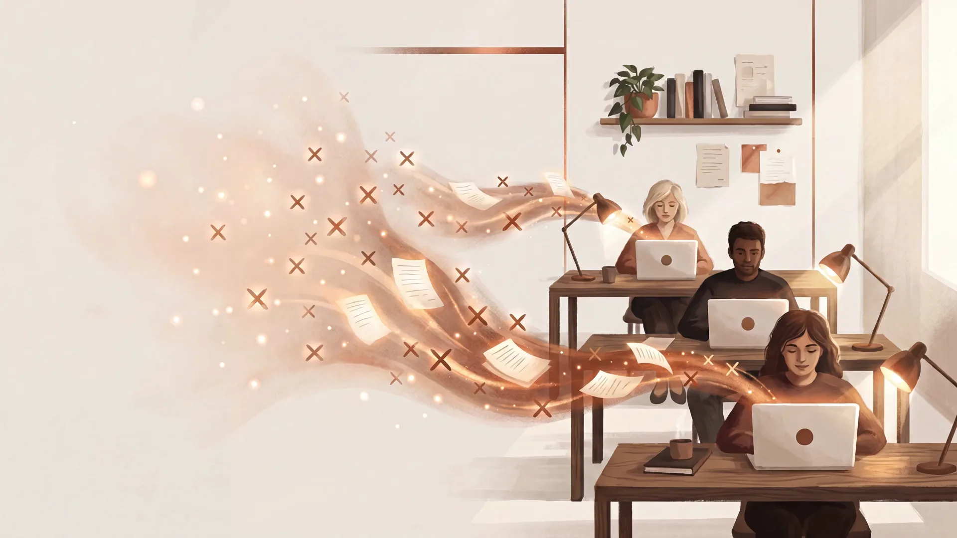A studio team at work, their output multiplied by AI